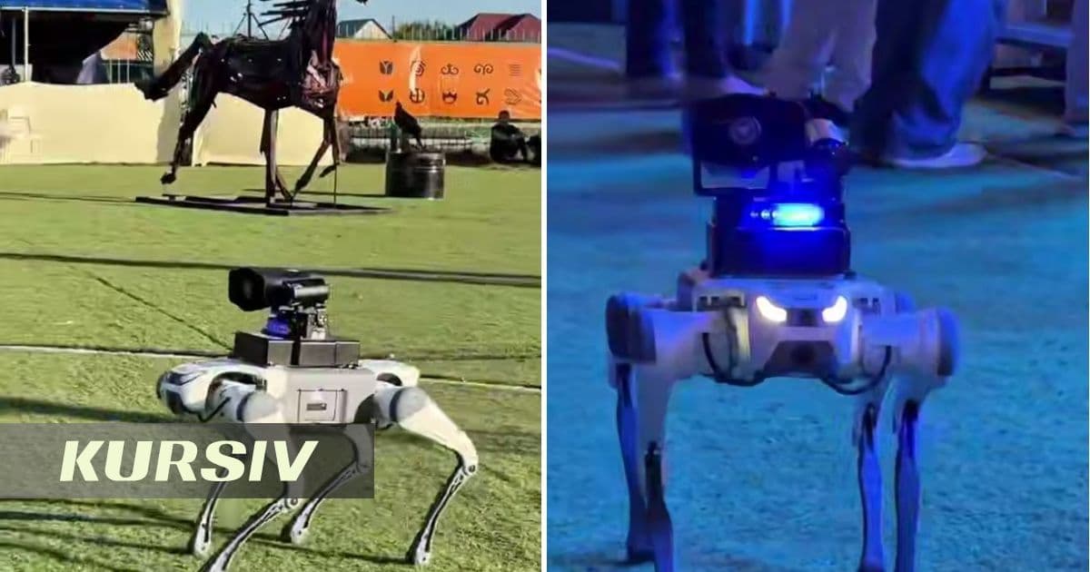 East Kazakhstan police launched robot dogs with face scanning function onto the streets