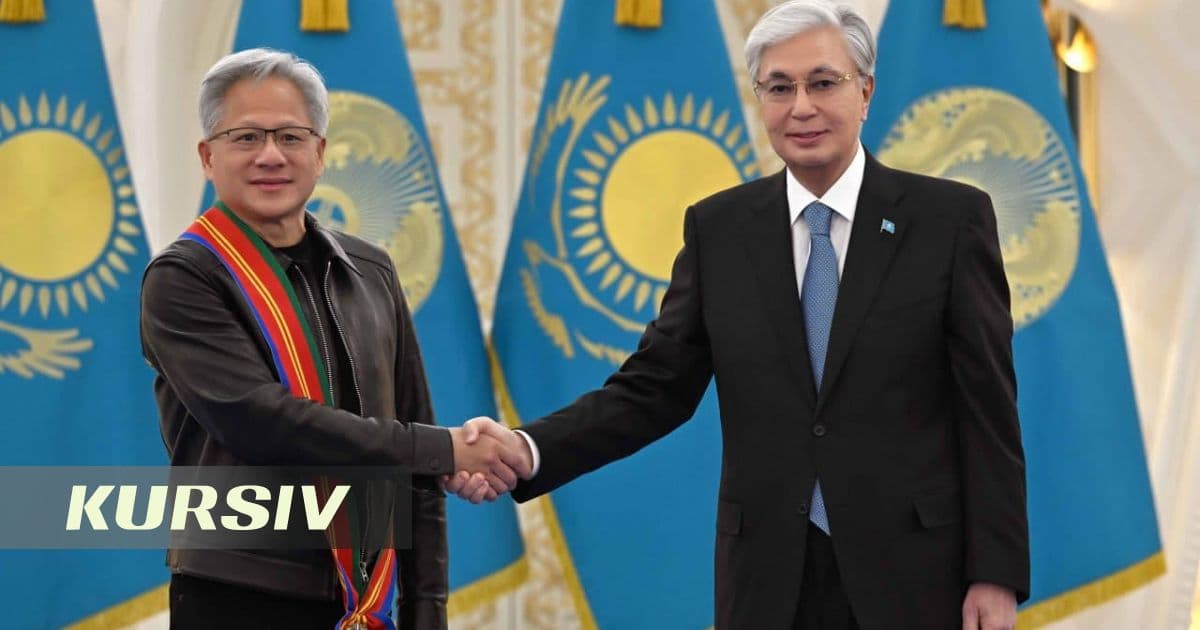 Tokayev awarded the head of NVIDIA Jensen Huang the Order of Dostyk, 1st class