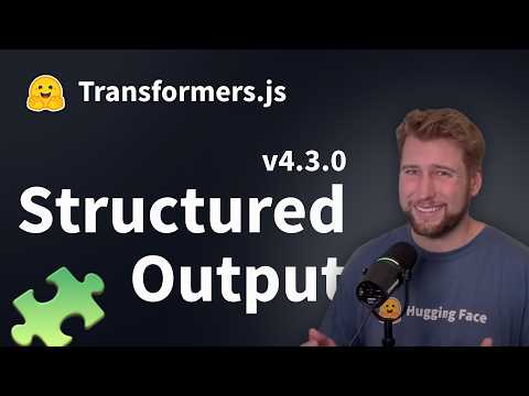 Transformers.js v4.3: Structured Output in the browser