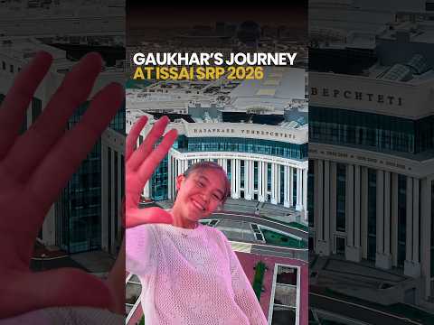 Gauhar Bissembay shared her story and spoke about her experience participating in the ISSAI SRP26.