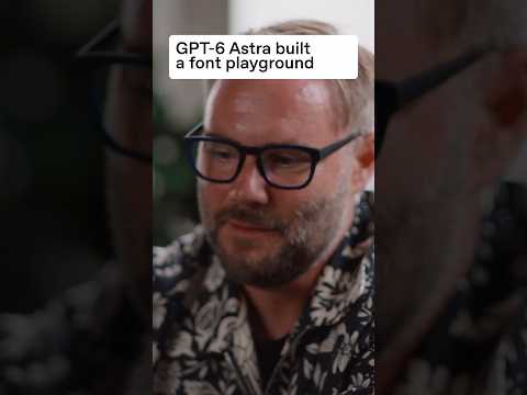 GPT-6 Astra built a font playground