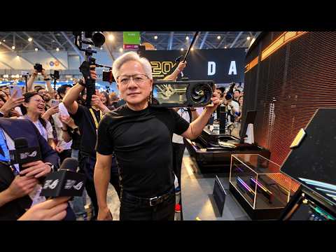 Jensen Huang gets mobbed by engineers in Taiwan | Lex Fridman