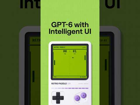 Make a game using GPT-6 with Intelligent UI