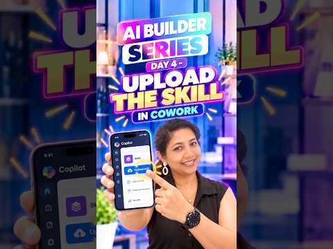 Day 04 | AI BUILDER SERIES | Create skills manually with VS Code#m365 #microsoft #copilot #cowork