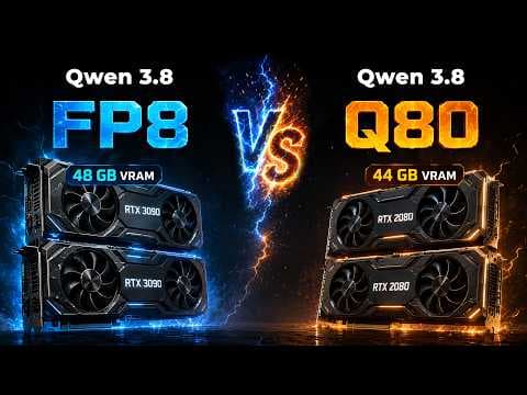 Qwen 3.8 Q8.0 против FP8