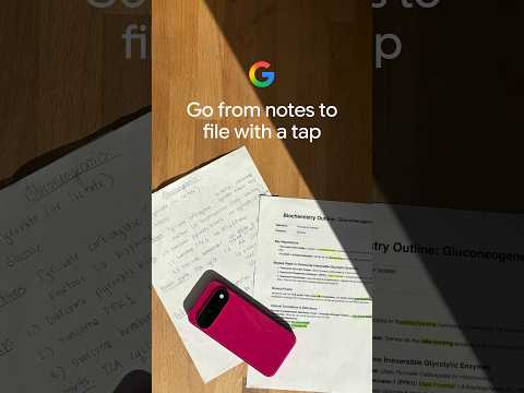 Turn messy notes into clean PDFs with Google Search ✨