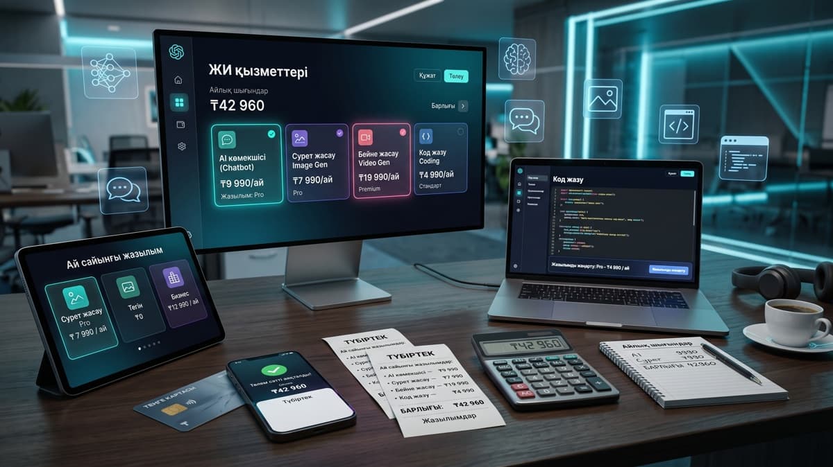 Which neural networks do Kazakhstanis choose and how much does a subscription cost?
